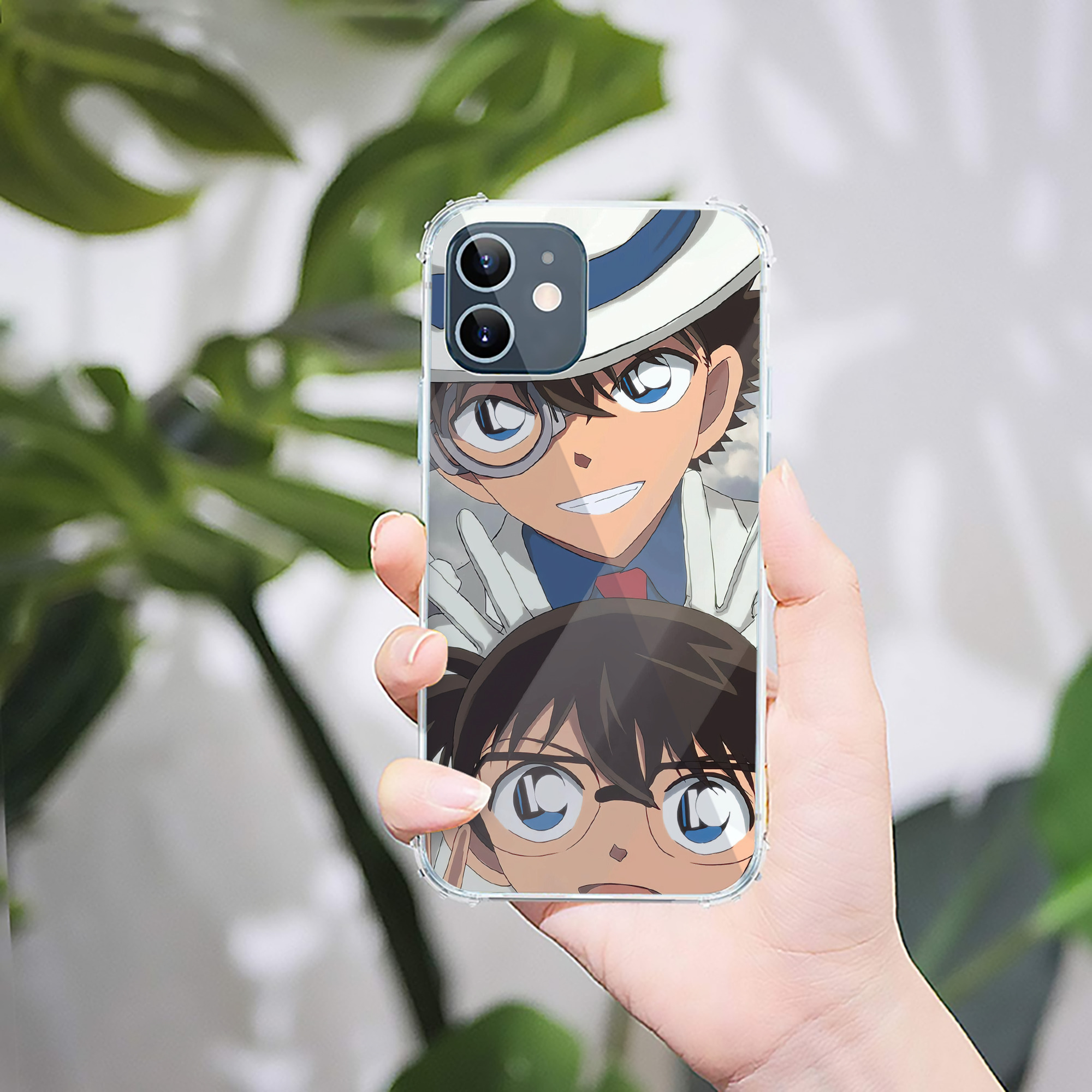 （画像用） 名探偵コナン Detective Conan 【iPhone 12シリーズ対応】透明スマホケース（クリアソフトケース）